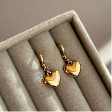 Сережки Xuping Позолота 18K (серденьки) 