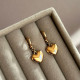 Сережки Xuping Позолота 18K (серденьки) 