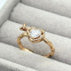 Каблучка Позолота 18К Xuping (серденько з трояндою)