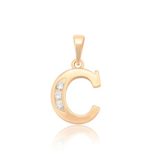 Кулон Xuping Позолота 18K (буква С) 21мм