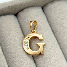 Кулон Xuping Позолота 18K (буква G) 21мм