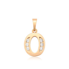 Кулон Xuping Позолота 18K (буква O) 21мм