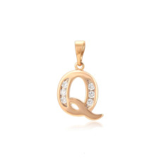 Кулон Xuping Позолота 18K (буква Q) 21мм