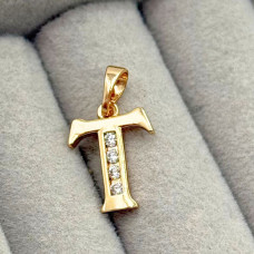 Кулон Xuping Позолота 18K (буква T) 21мм