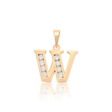 Кулон Xuping Позолота 18K (буква W) 21мм