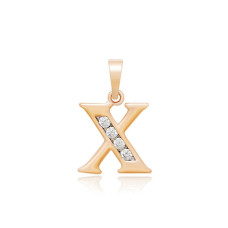Кулон Xuping Позолота 18K (буква X) 21мм