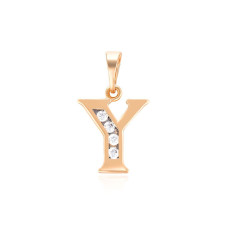 Кулон Xuping Позолота 18K (буква Y) 21мм