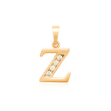 Кулон Xuping Позолота 18K (буква Z) 21мм