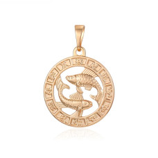Кулон Xuping Позолота 18K (знак зодіаку риби) 26мм