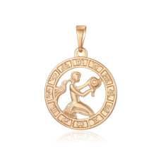 Кулон Xuping Позолота 18K (знак зодіаку діва) 26мм