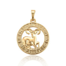 Кулон Xuping Позолота 18K (знак зодіаку овен) 26мм