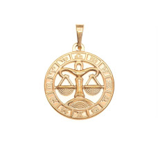 Кулон Xuping Позолота 18K (знак зодіаку терези) 26мм