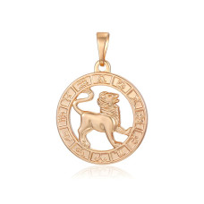 Кулон Xuping Позолота 18K (знак зодіаку лев) 26мм