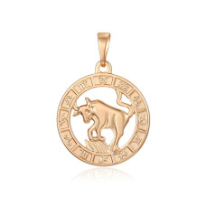 Кулон Xuping Позолота 18K (знак зодіаку телець) 26мм