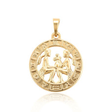 Кулон Xuping Позолота 18K (знак зодіаку близнюки) 26мм