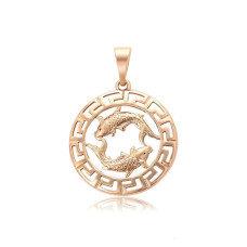 Кулон Xuping Позолота 18K (знак зодіаку риби) 33мм