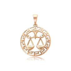 Кулон Xuping Позолота 18K (знак зодіаку терези) 33мм