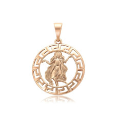 Кулон Xuping Позолота 18K (знак зодіаку діва) 33мм