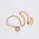 Ланцюжок Позолота 18K Xuping (серденько) 43-48см 