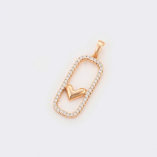 Кулон Xuping Позолота 18K (серденько) 34мм