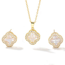 Набір Aimili Jewelry Позолота (ніжно-блакитні)