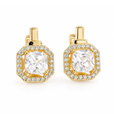 Сережки СМ Позолота 18K (розкішні) 16мм