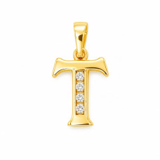 Кулон Xuping Позолота 18K (буква T) 21мм
