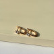 Сережки Xuping Позолота 18K (класики з 1 камінчиком)