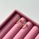 Сережки Xuping Позолота 18K (класики з 1 камінчиком)