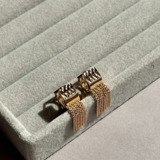 Сережки Xuping Позолота 18K (з вісюльками) висота 25мм